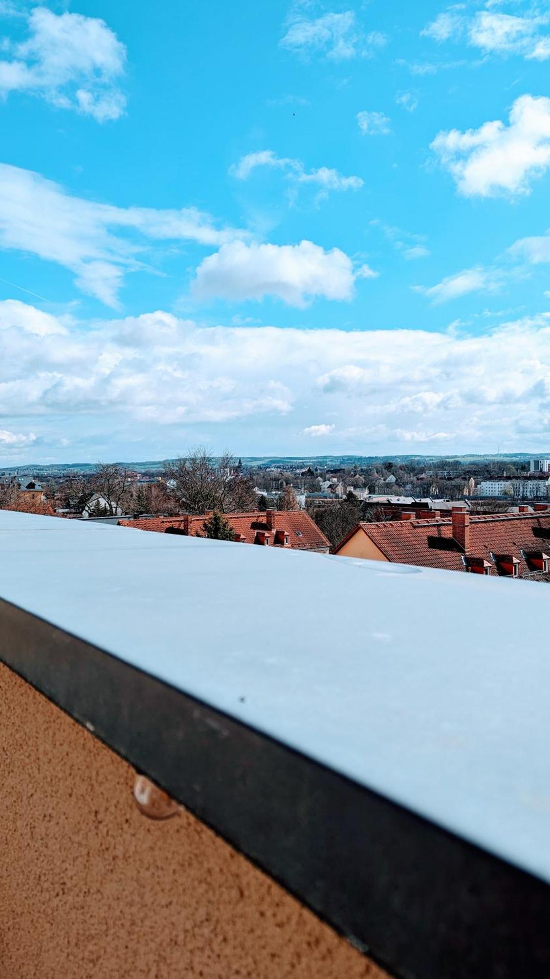 Rooftop Art Apartment, E-Roller,Ausblick,Wlan,Tv Chemnitz Exteriör bild