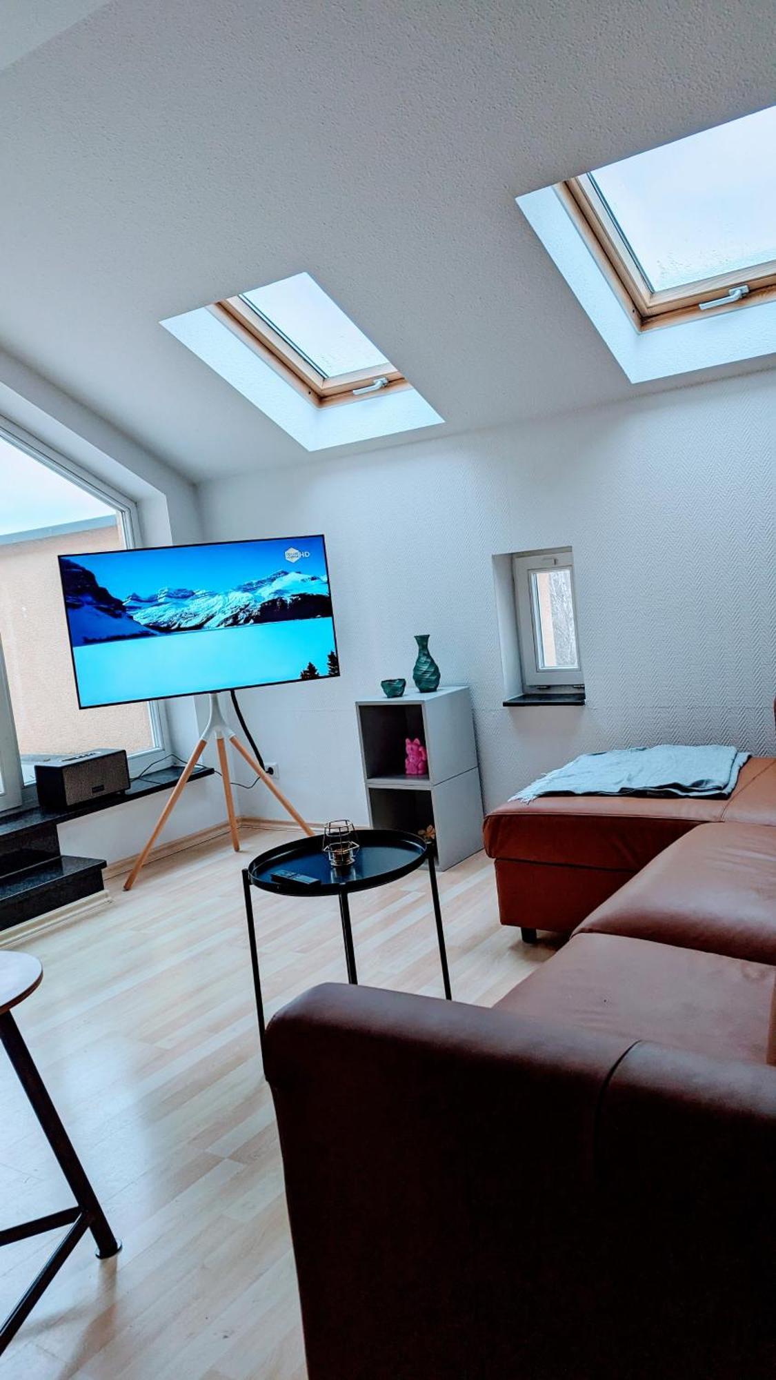 Rooftop Art Apartment, E-Roller,Ausblick,Wlan,Tv Chemnitz Exteriör bild