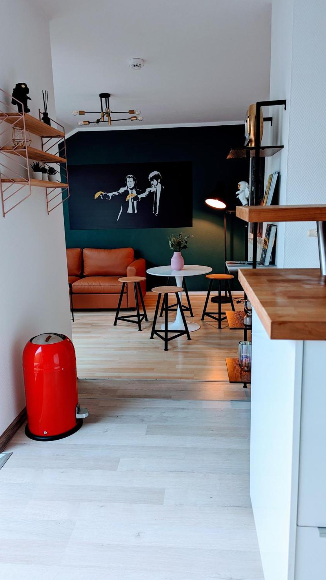 Rooftop Art Apartment, E-Roller,Ausblick,Wlan,Tv Chemnitz Exteriör bild